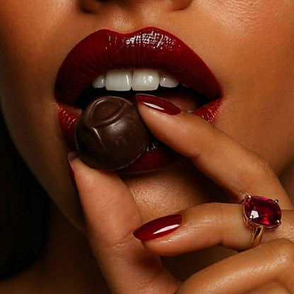 Andy Anand Sugar-Free Belgian Dark Chocolate Cherry Cordials, 25 pc – Plant-Based, Liquid Center, Diabetic-Friendly, Birthday Gift Box