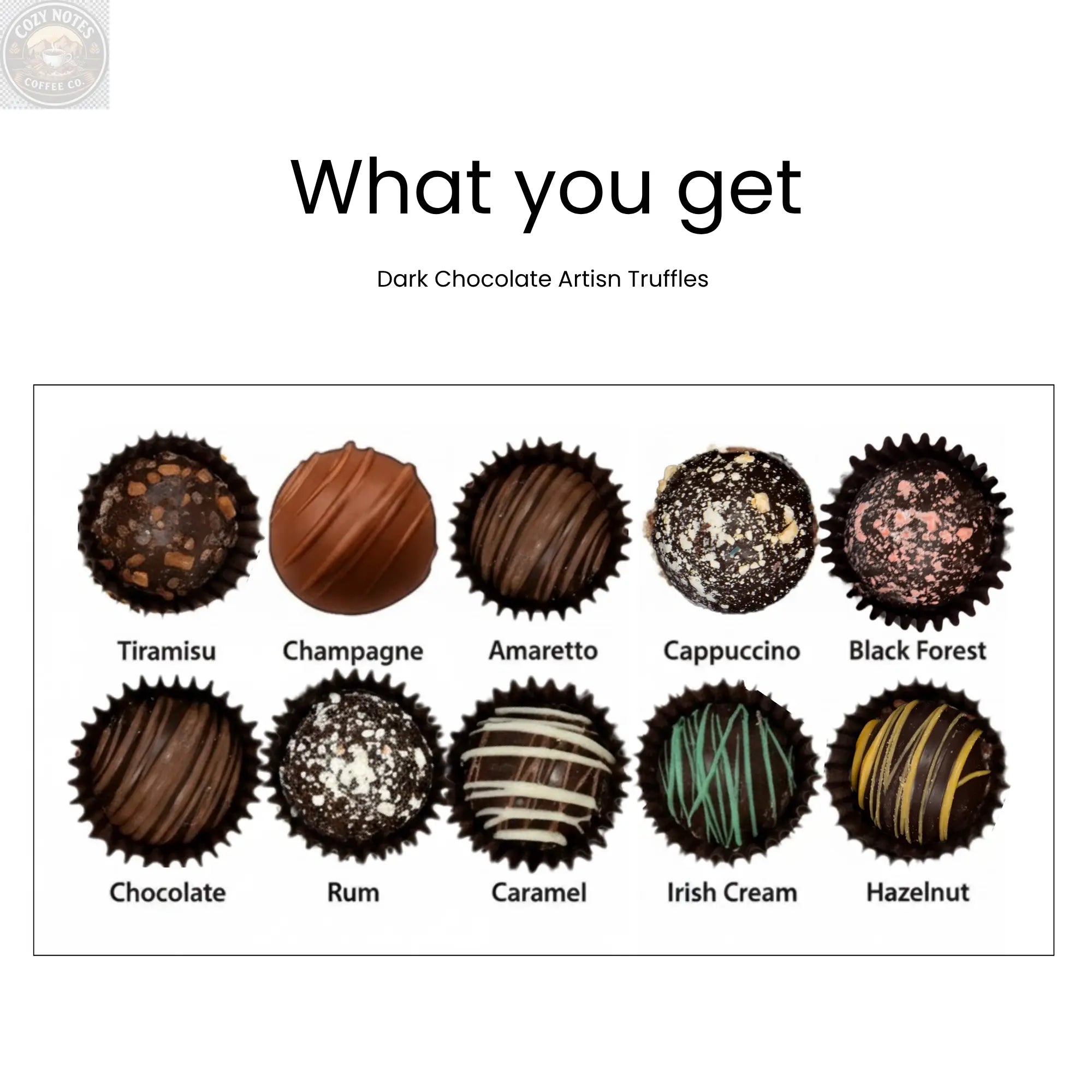 Andy Anand Gluten-Free Belgian Dark Chocolate Truffles, 16 pc, 8 oz – Champagne, Rum, Amaretto & Black Forest, Birthday & Holiday Gift Andyanand