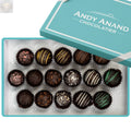 Andy Anand Gluten-Free Belgian Dark Chocolate Truffles, 16 pc, 8 oz – Champagne, Rum, Amaretto & Black Forest, Birthday & Holiday Gift Andyanand