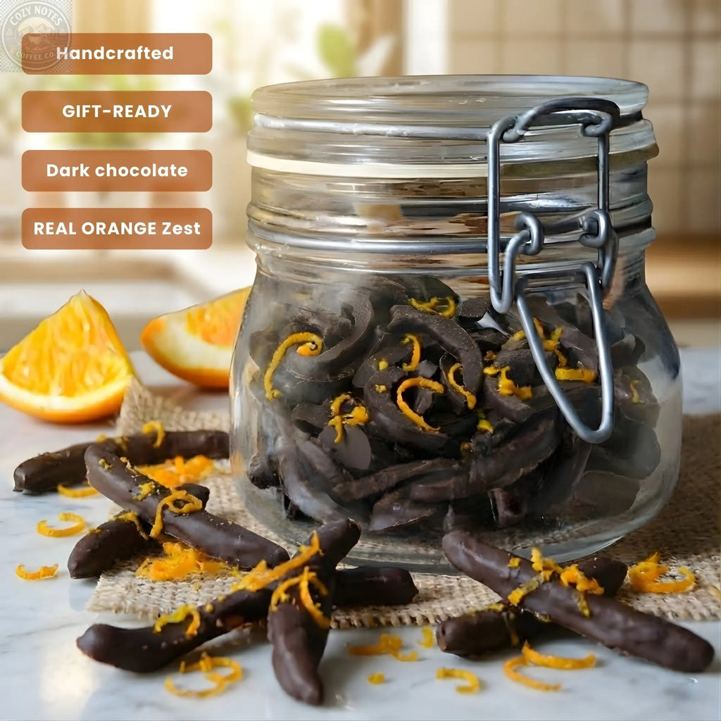 Andy Anand Dark Chocolate Covered Orange Peel Bars, 24 pc, 1 lb – Real Candied Orange Zest, Belgian Chocolate, Birthday & Holiday Gift Box Andyanand