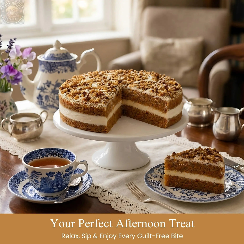 Andy Anand Gluten-Free Carrot Cake, 3 lb – Fresh-Grated Carrots, Walnuts, Cinnamon & Cream Cheese Frosting, No Preservatives Gift Box Andyanand