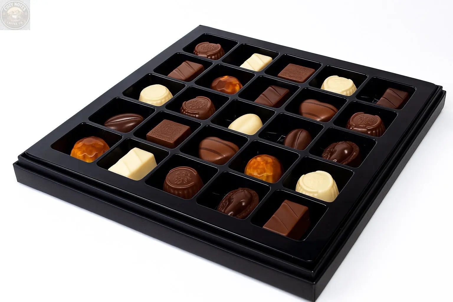 Andy Anand Sugar-Free Luxury Belgian Chocolate Truffles, 25 pc – Espresso, Hazelnut, Strawberry, Coconut, Cherry, Diabetic-Friendly Gift Andyanand