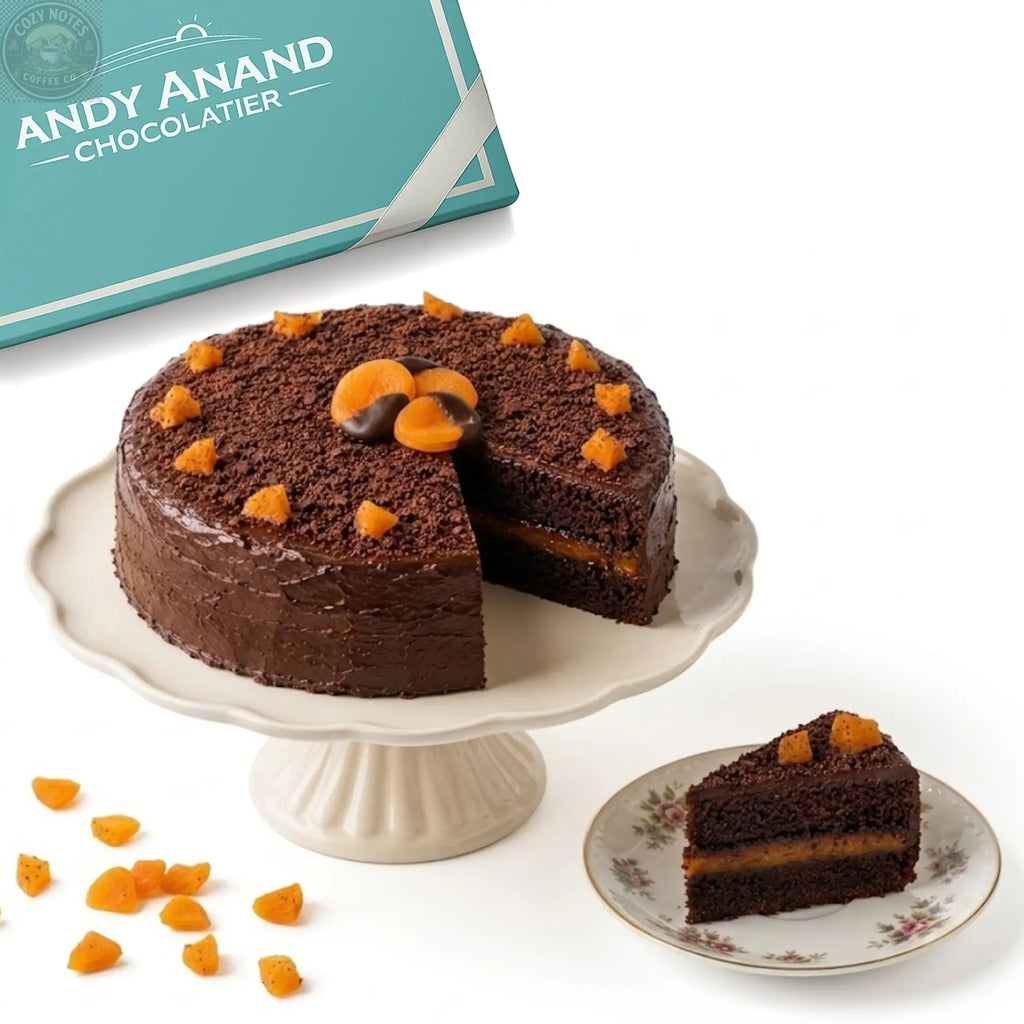 Andy Anand Sugar Free Sachertorte – Classic Austrian Chocolate Apricot Cake 2.8 lb | Keto &amp; Diabetic Friendly | No Sugar Added | No Preservatives | Gourmet Birthday Gift Andyanand