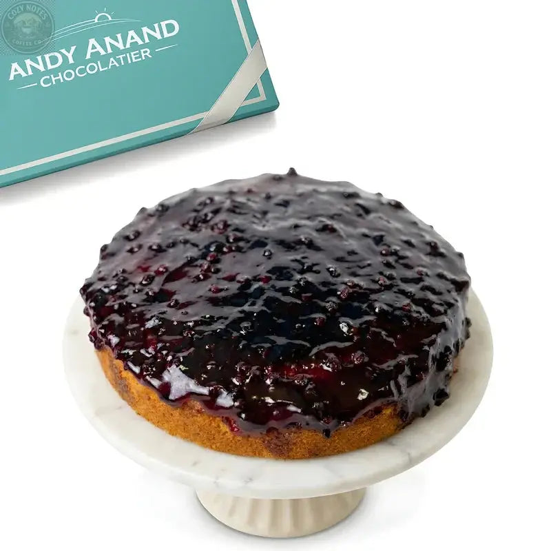 Andy Anand Sugar-Free Dunked Blueberry Cake, 2.5 lb – Keto & Diabetic-Friendly, Fresh Blueberry Juice Infused, No Preservatives Gift Box Andyanand