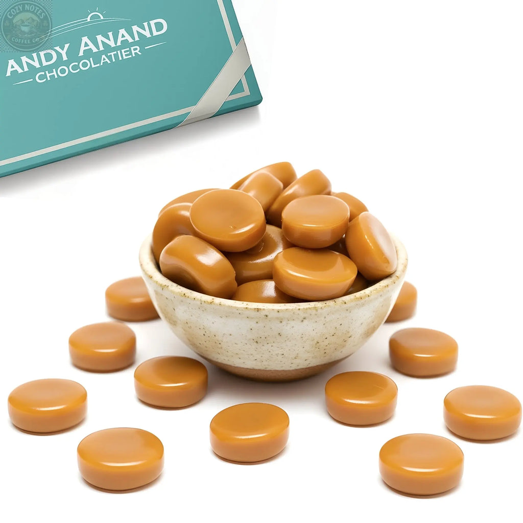 Andy Anand Sugar-Free European Butter Toffee Hard Candy, 40 pc, 7 oz – Stevia Sweetened, Keto & Diabetic-Friendly Gourmet Snack Gift Box Andyanand