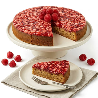 Andy Anand Sugar-Free Keto Raspberry Cake, 9-Inch, 2 lb – Handcrafted, Low-Carb, Diabetic-Friendly, Health-Conscious Birthday & Holiday Gift