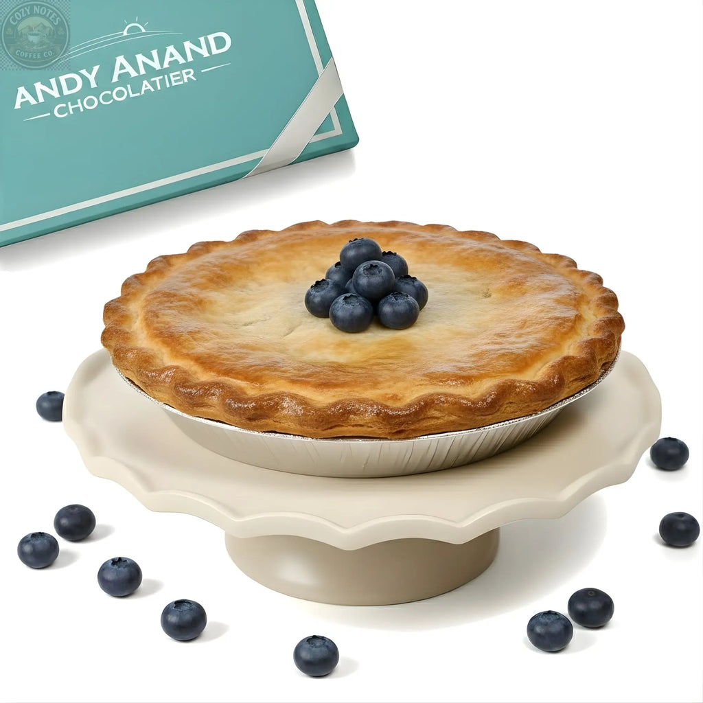 Andy Anand Sugar-Free Blueberry Pie, 2.9 lb – Keto & Diabetic-Friendly, Whole Blueberries, Flaky Crust, No Added Sugar, Birthday Gift Box Andyanand