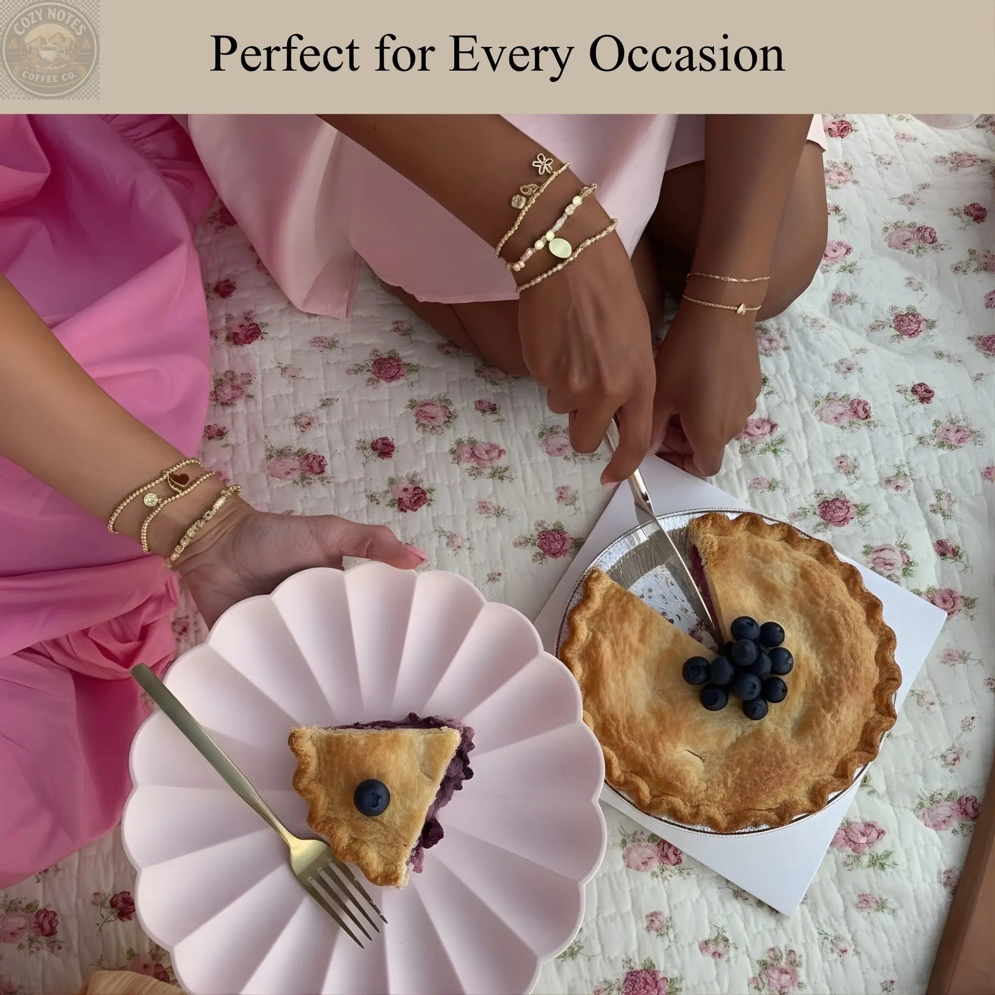 Andy Anand Sugar-Free Blueberry Pie, 2.9 lb – Keto & Diabetic-Friendly, Whole Blueberries, Flaky Crust, No Added Sugar, Birthday Gift Box Andyanand