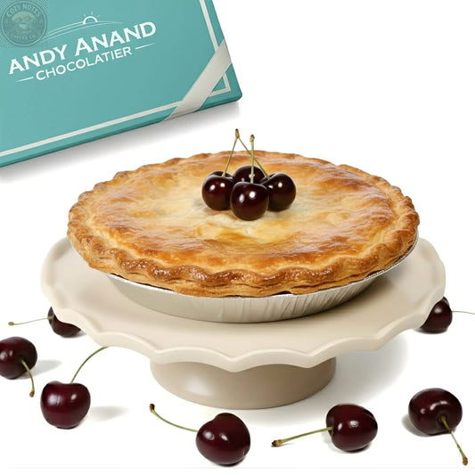 Andy Anand Sugar-Free Cherry Pie, 2.9 lb – Keto & Diabetic-Friendly, Whole Cherries, Flaky Crust, No Added Sugar, Birthday & Holiday Gift Andyanand