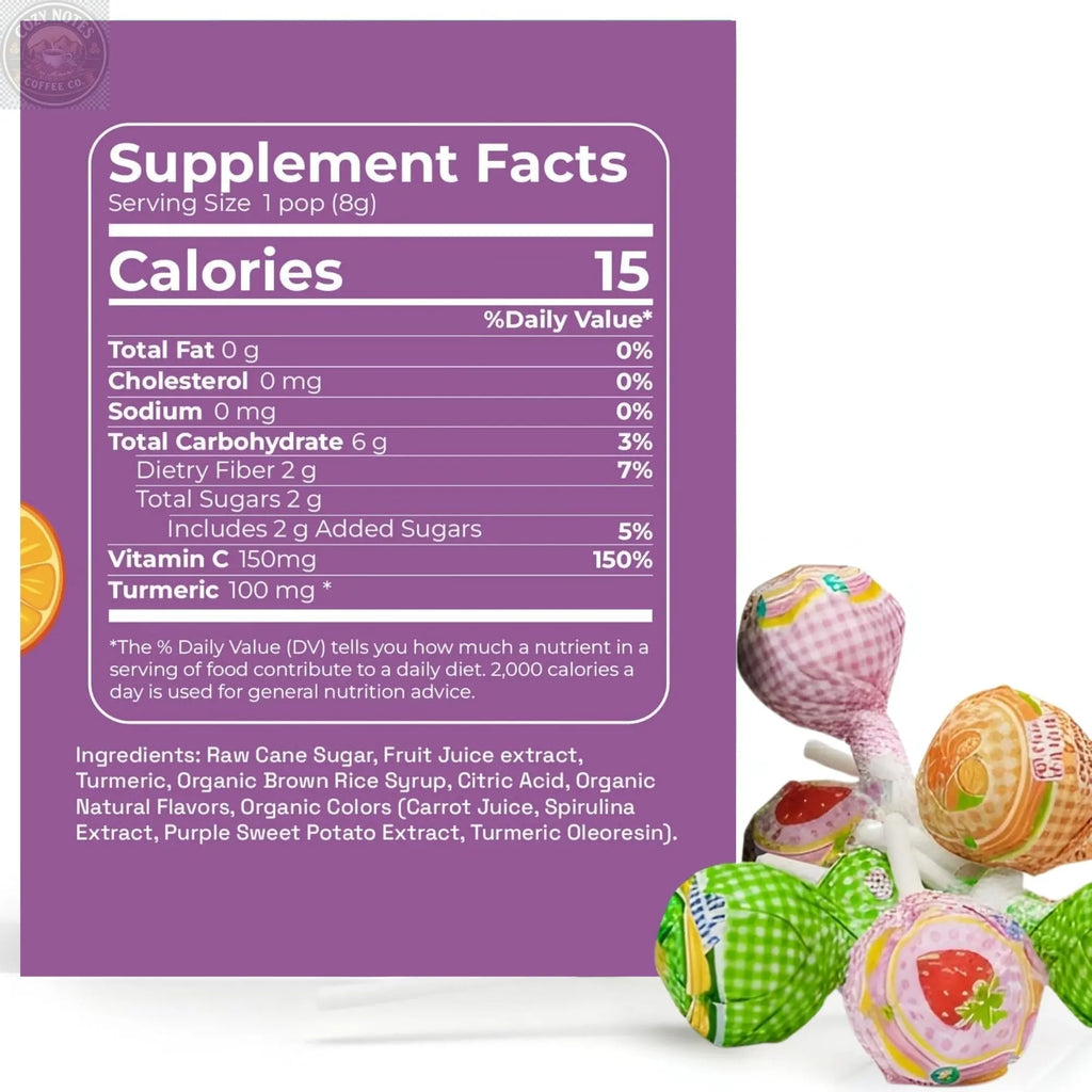 Andy Anand Sugar-Free Vitamin C Lollipops, 29 ct, 8.8 oz – Real Fruit Juice, Keto, Kids Immune Support, Birthday & Holiday Gift Box Andyanand