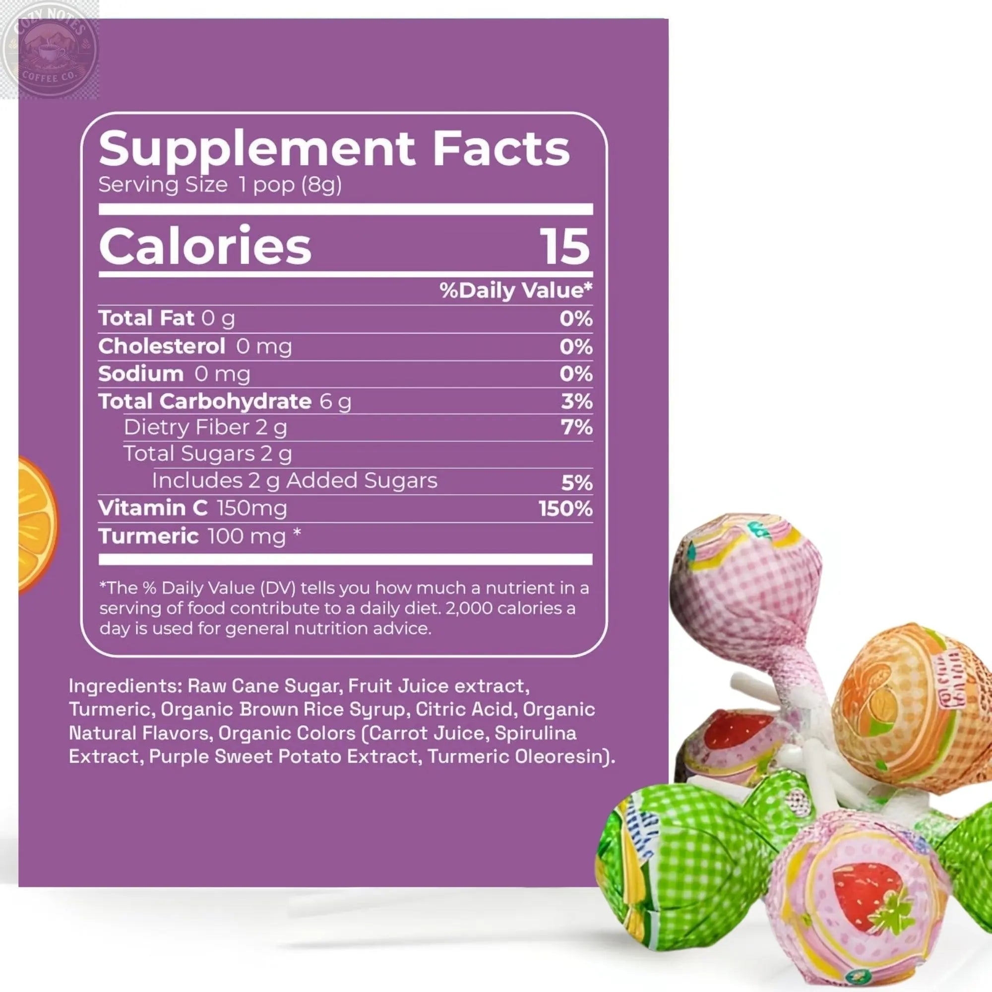 Andy Anand Sugar-Free Vitamin C Lollipops, 29 ct, 8.8 oz – Real Fruit Juice, Keto, Kids Immune Support, Birthday & Holiday Gift Box Andyanand
