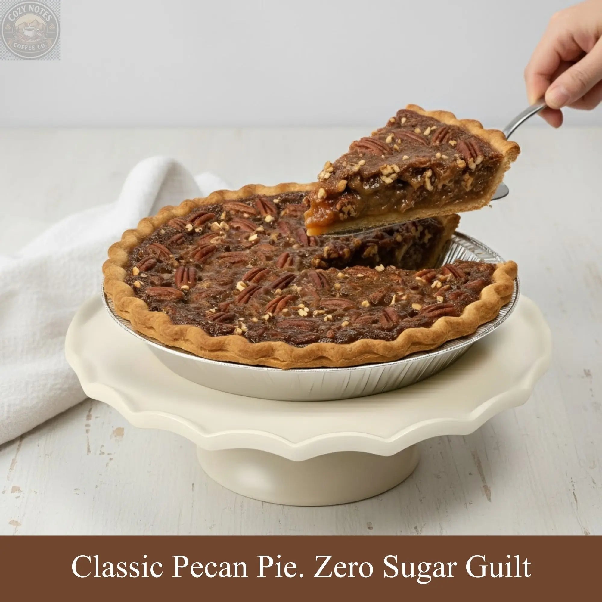 Andy Anand Sugar-Free Dark Chocolate Pecan Pie, 2 lb – Keto & Diabetic-Friendly, Real Toasted Pecans, Flaky Crust, Birthday & Holiday Gift Andyanand