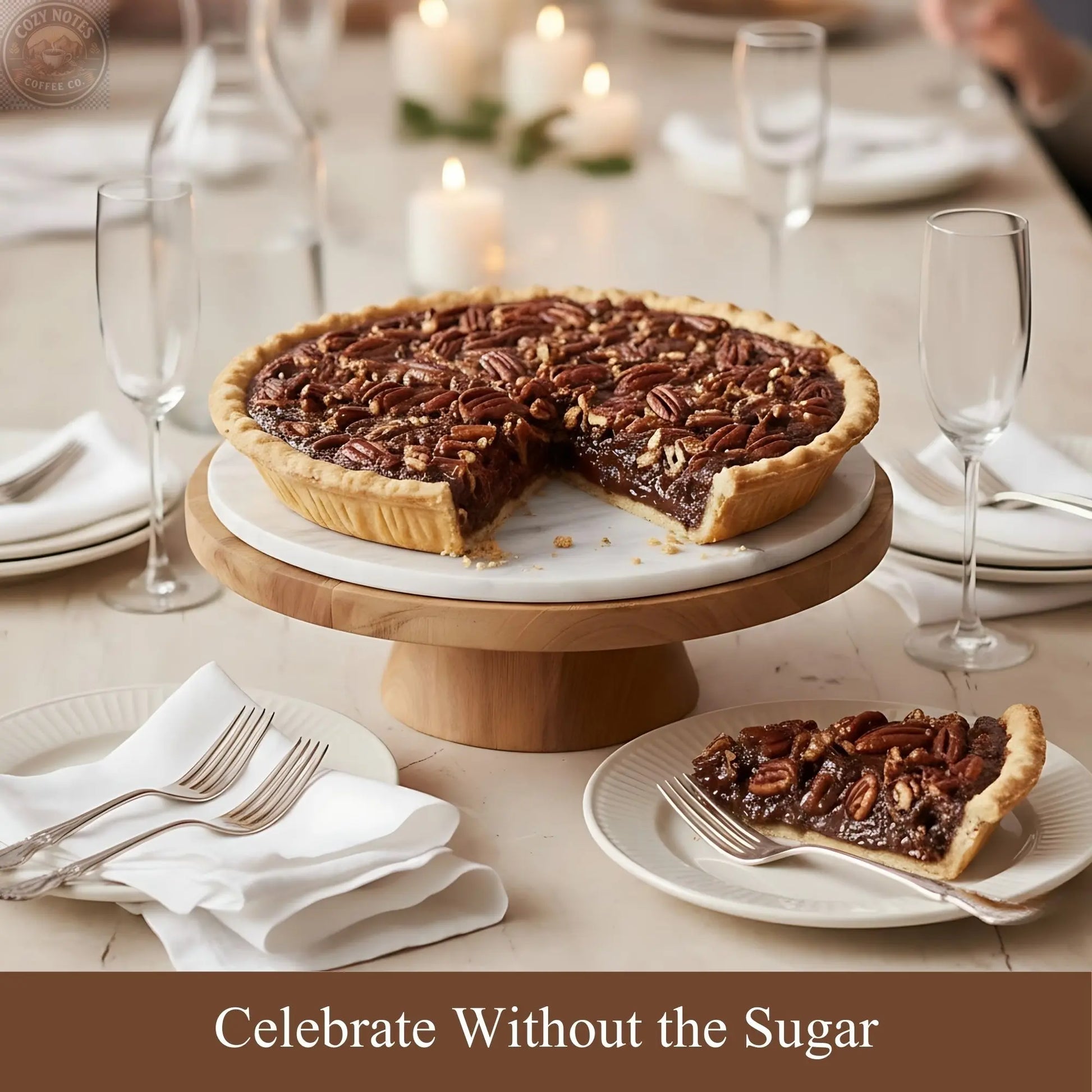 Andy Anand Sugar-Free Dark Chocolate Pecan Pie, 2 lb – Keto & Diabetic-Friendly, Real Toasted Pecans, Flaky Crust, Birthday & Holiday Gift Andyanand