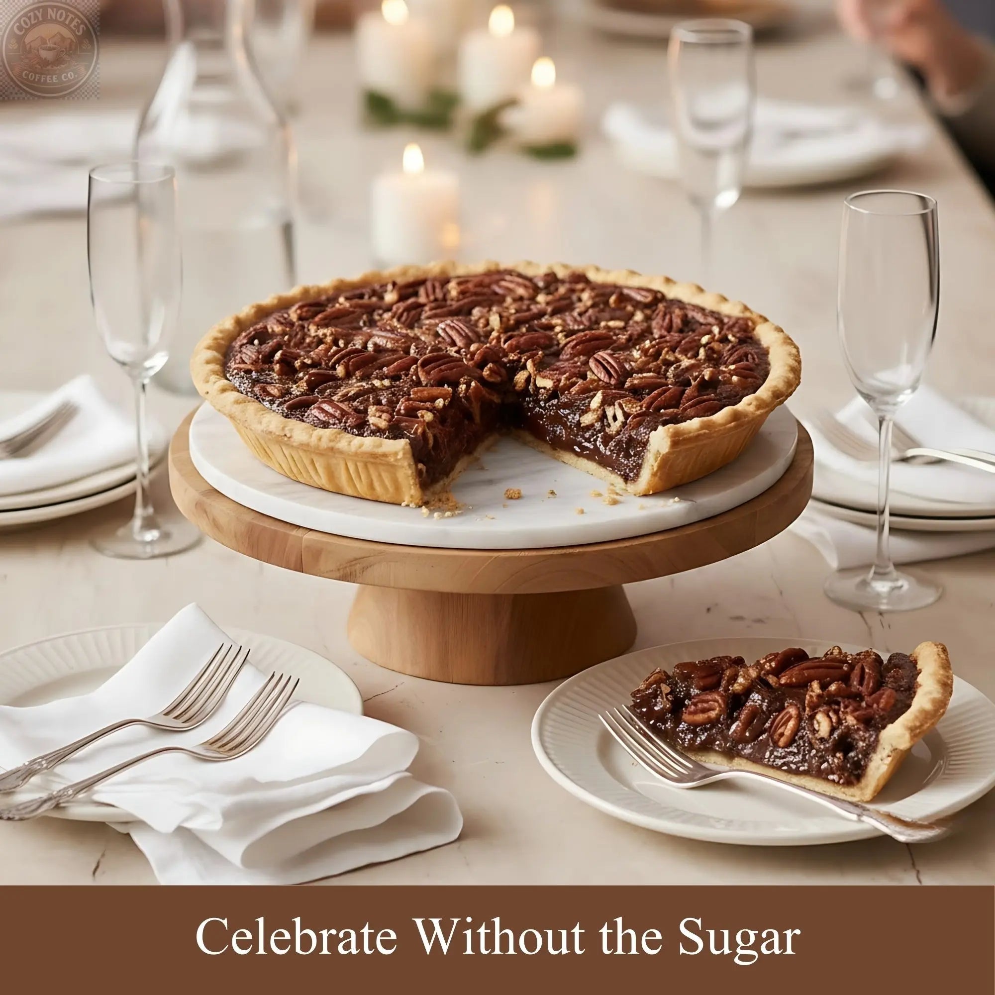 Andy Anand Sugar-Free Dark Chocolate Pecan Pie, 2 lb – Keto & Diabetic-Friendly, Real Toasted Pecans, Flaky Crust, Birthday & Holiday Gift Andyanand