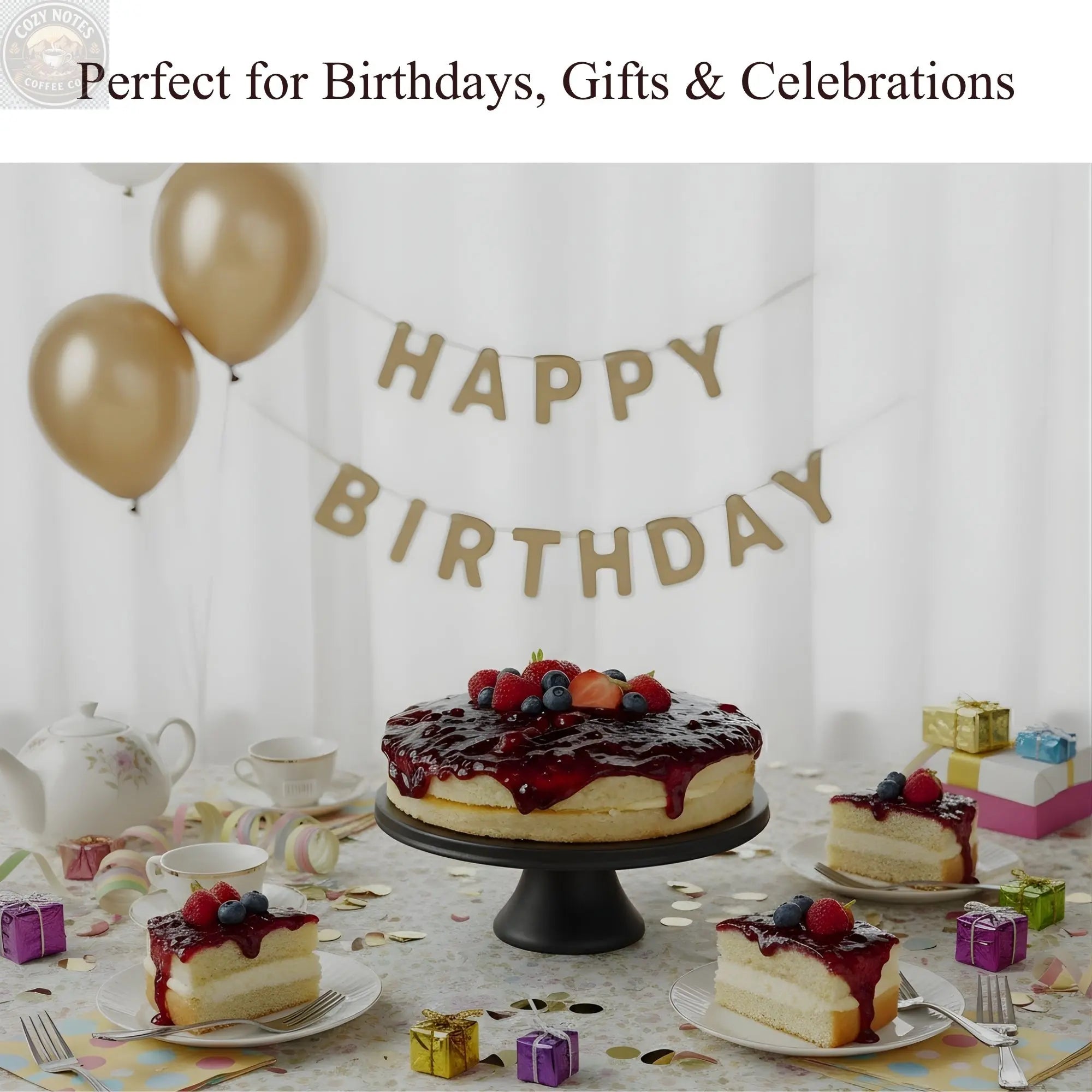 Andy Anand Sugar-Free Gluten-Free Wildberry Cake, 2.5 lb – Keto & Diabetic-Friendly, Mixed Berries, No Preservatives, Birthday Gift Box Andyanand