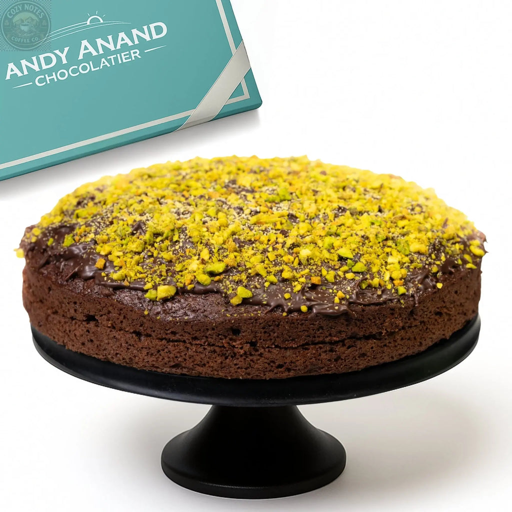 Andy Anand Sugar-Free Dubai Pistachio Chocolate Cake, 2.2 lb – Kataifi, Pistachio Cream, Keto & Diabetic-Friendly Viral Birthday Gift Box Andyanand