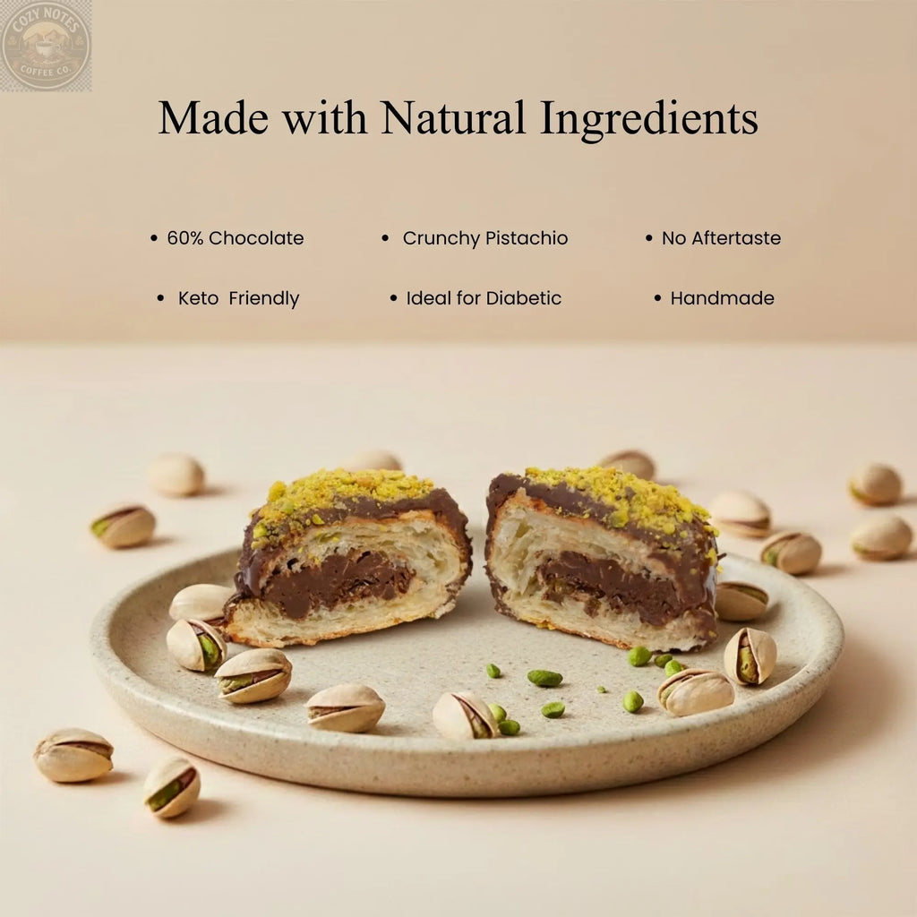 Andy Anand Sugar-Free Dubai Pistachio Chocolate Cake, 2.2 lb – Kataifi, Pistachio Cream, Keto & Diabetic-Friendly Viral Birthday Gift Box Andyanand
