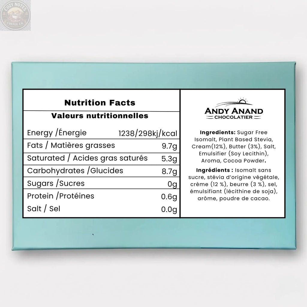 Andy Anand Sugar-Free European Butter Toffee Hard Candy, 40 pc, 7 oz – Stevia Sweetened, Keto & Diabetic-Friendly Gourmet Snack Gift Box Andyanand