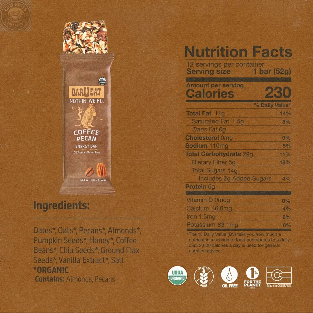 Coffee Pecan BOX BAR-U-EAT