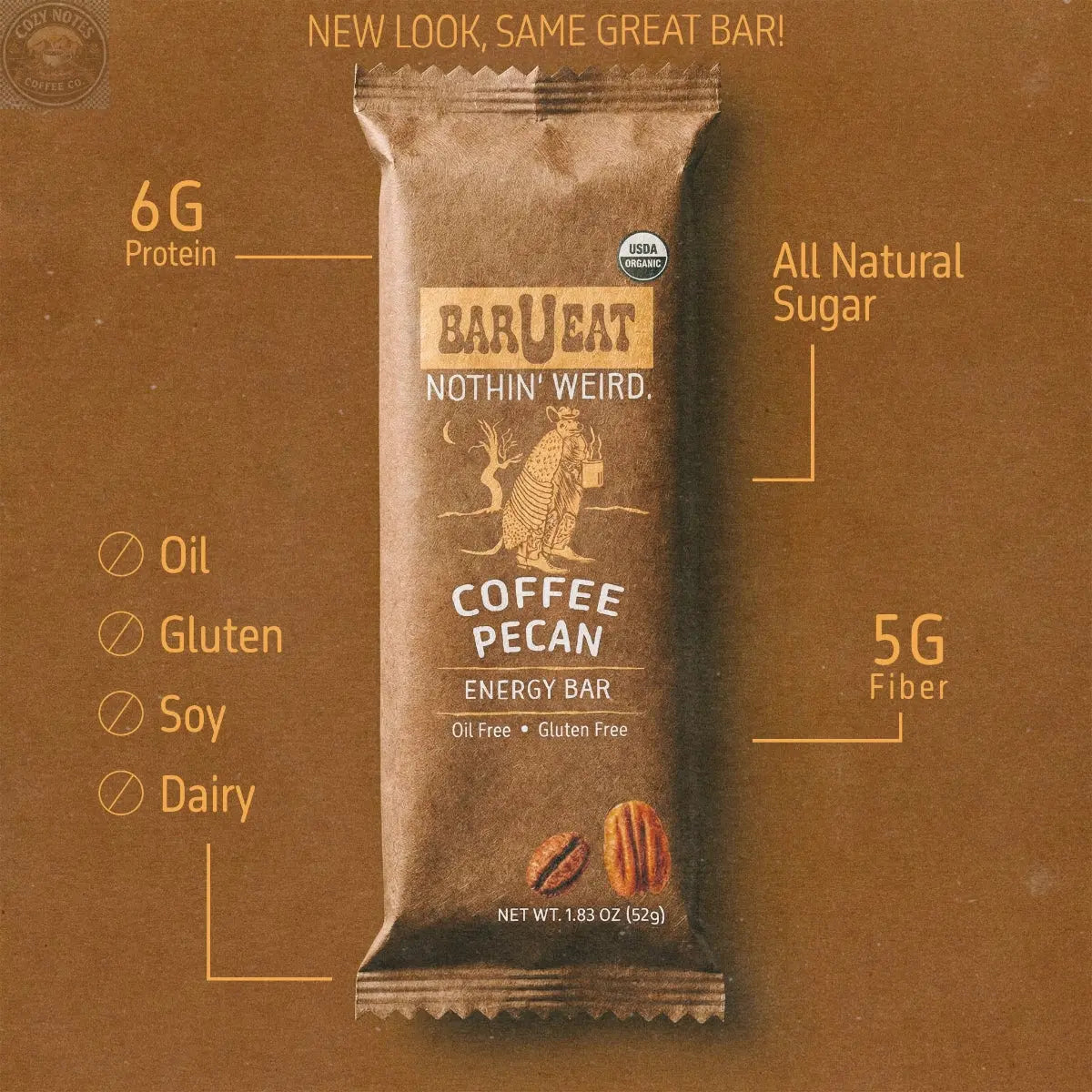Coffee Pecan BOX BAR-U-EAT