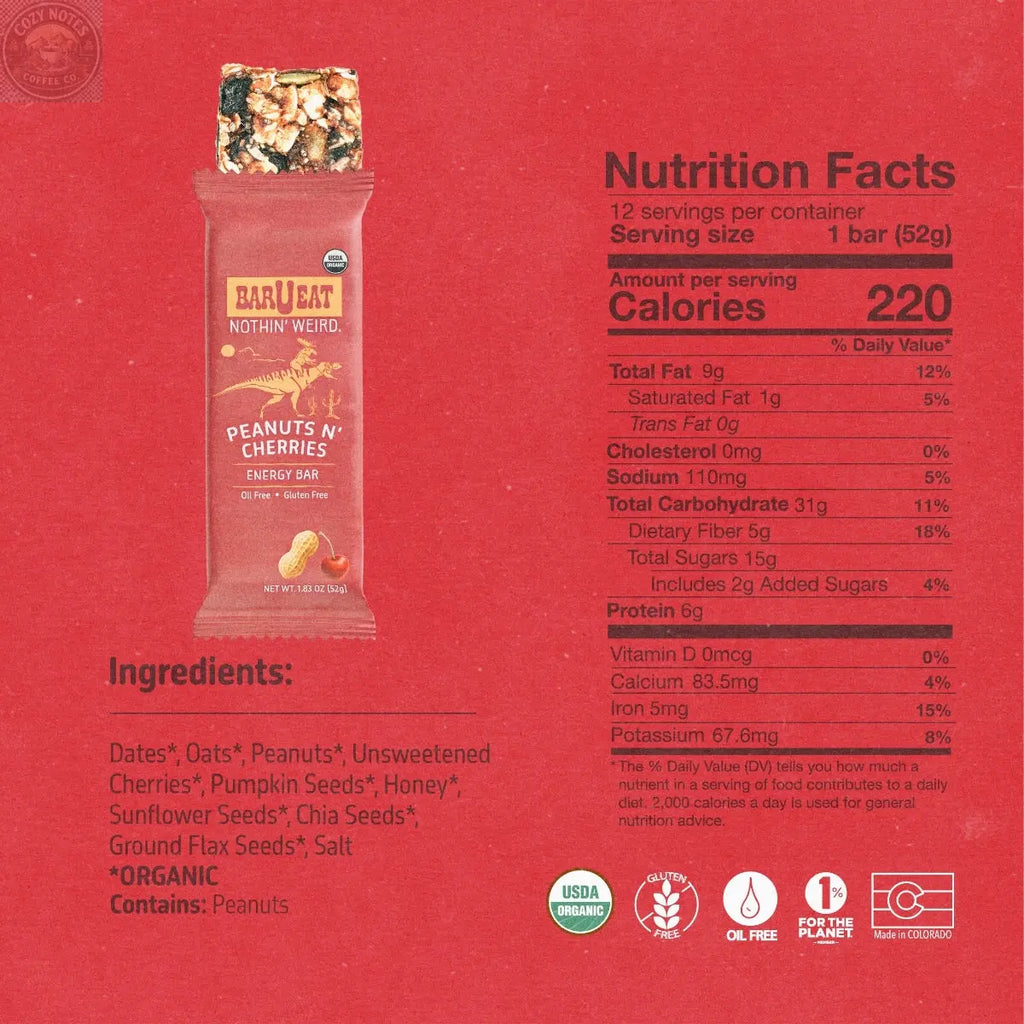 Peanuts N' Cherries BOX BAR-U-EAT