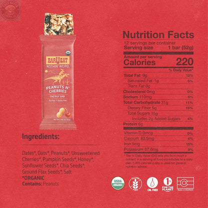 Peanuts N' Cherries BOX BAR-U-EAT