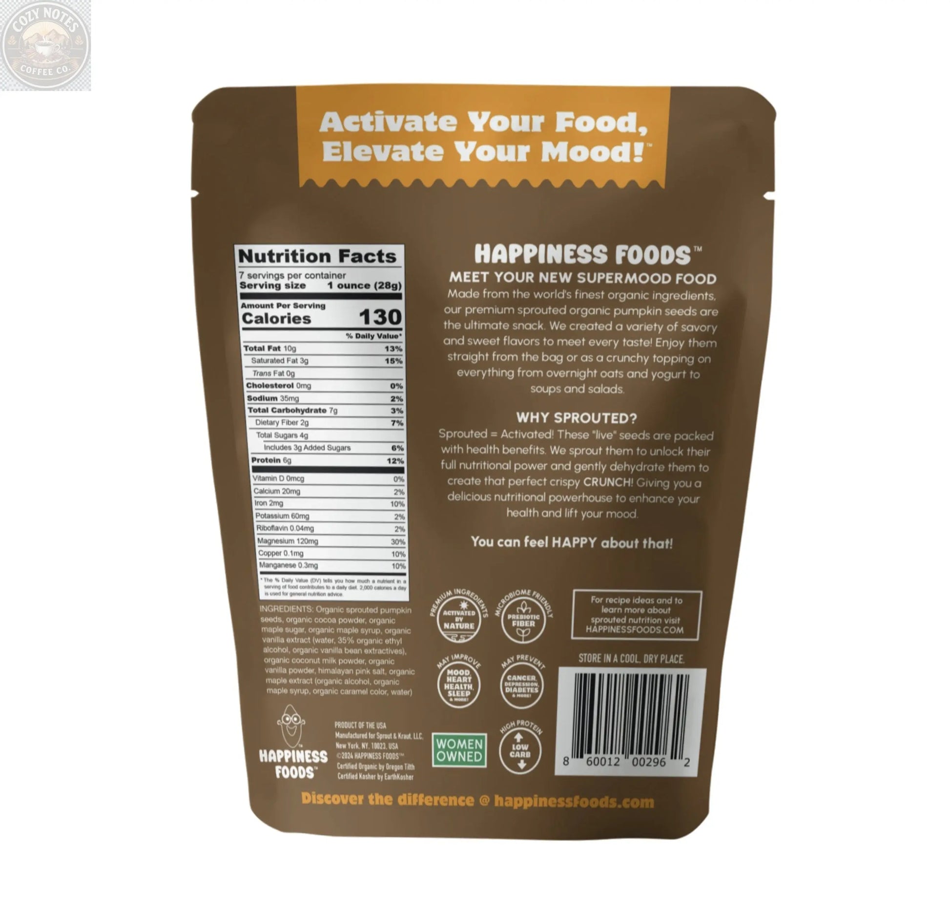 Vanilla Cacao happinessfoods.com