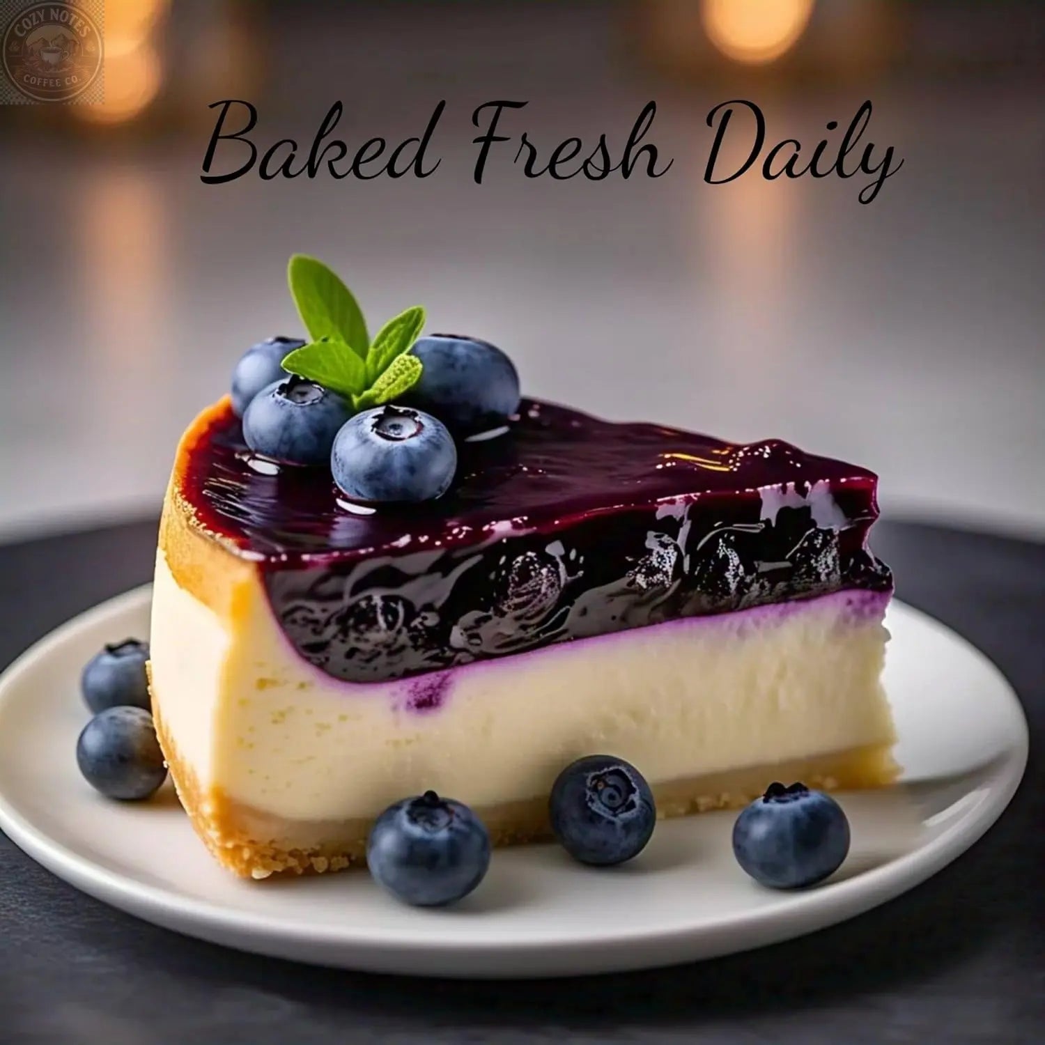 Andy Anand Sugar-Free Gluten-Free Blueberry Cake, 2.5 lb – Keto & Diabetic-Friendly, Real Blueberries, Birthday & Holiday Gift Andyanand
