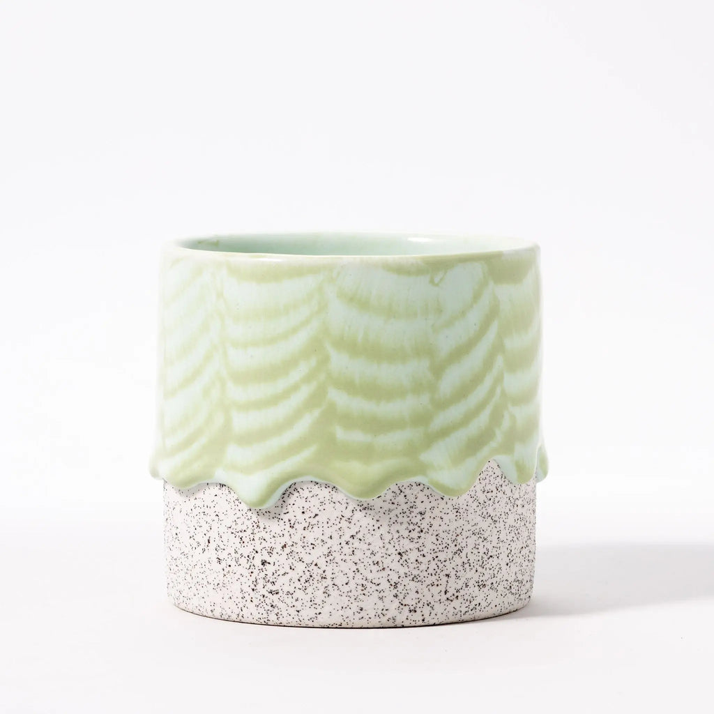 Squat Cylinder Drippy Pots