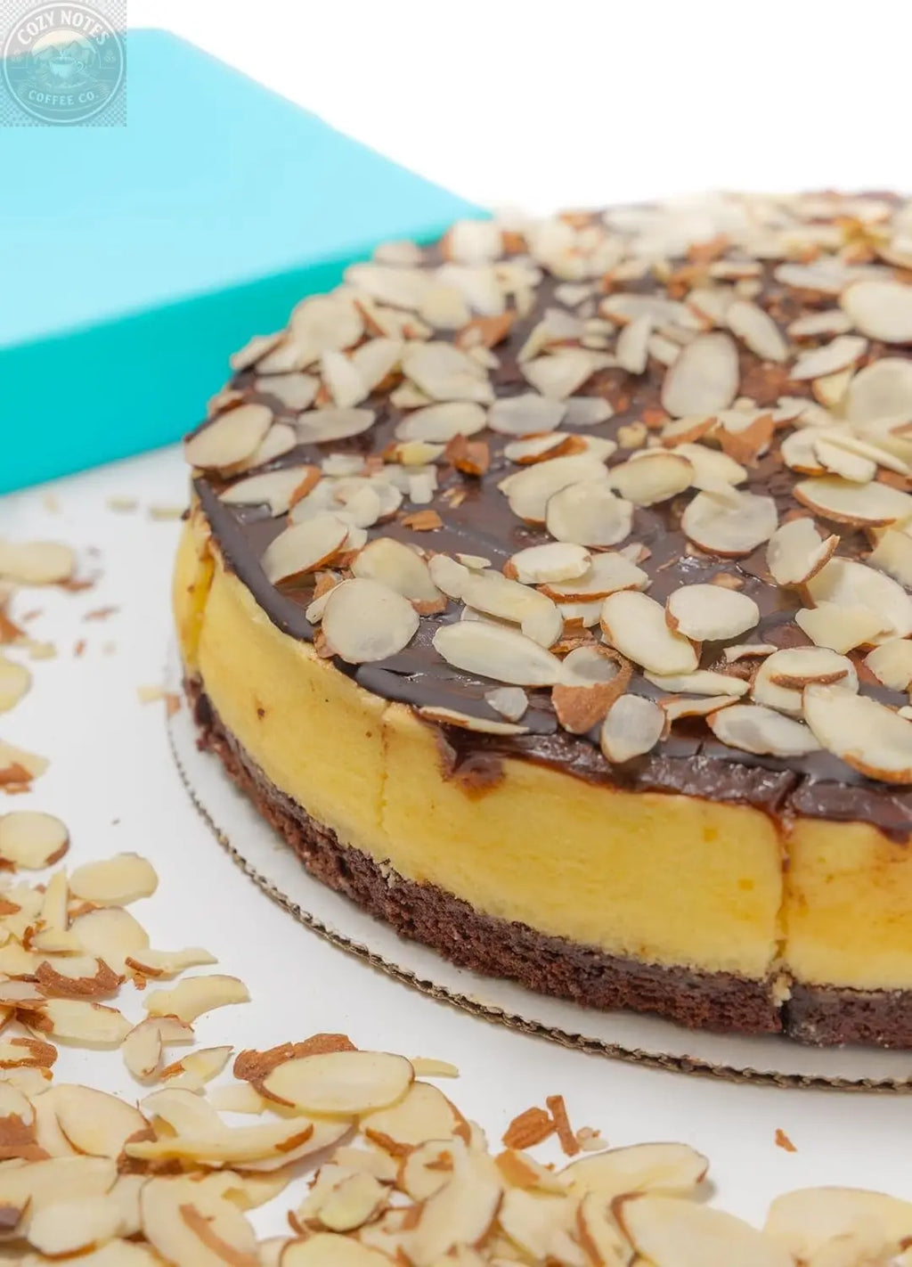 Andy Anand Fudge Brownie Cheesecake, 9-Inch, 2.8 lb – Halal, Real California Cream Cheese, No Preservatives, Birthday & Holiday Gift Box Andyanand