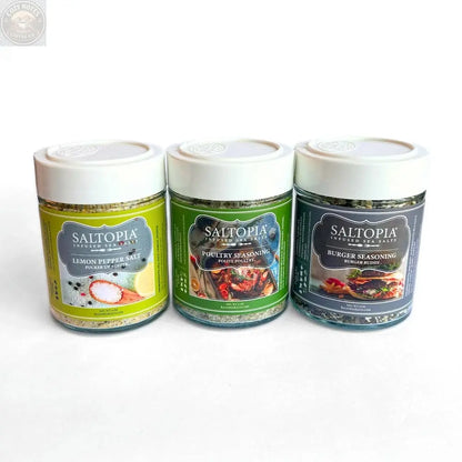 Kitchen Favorite Flavors Gift Set: COOKS SURVIVAL KIT SALTOPIA Infused Sea Salts