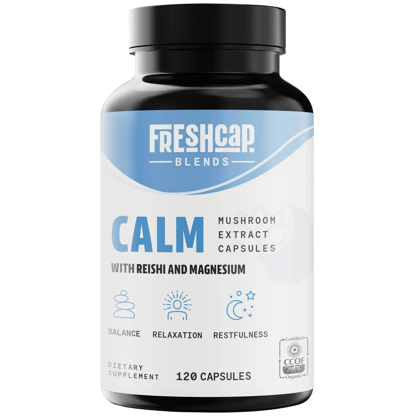 Calm Blend Capsules, 120 count FreshCap Mushrooms