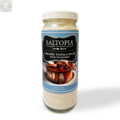 Vanilla Bean & Salted Caramel Sugar: ROOM FOR DESSERT SALTOPIA Infused Sea Salts