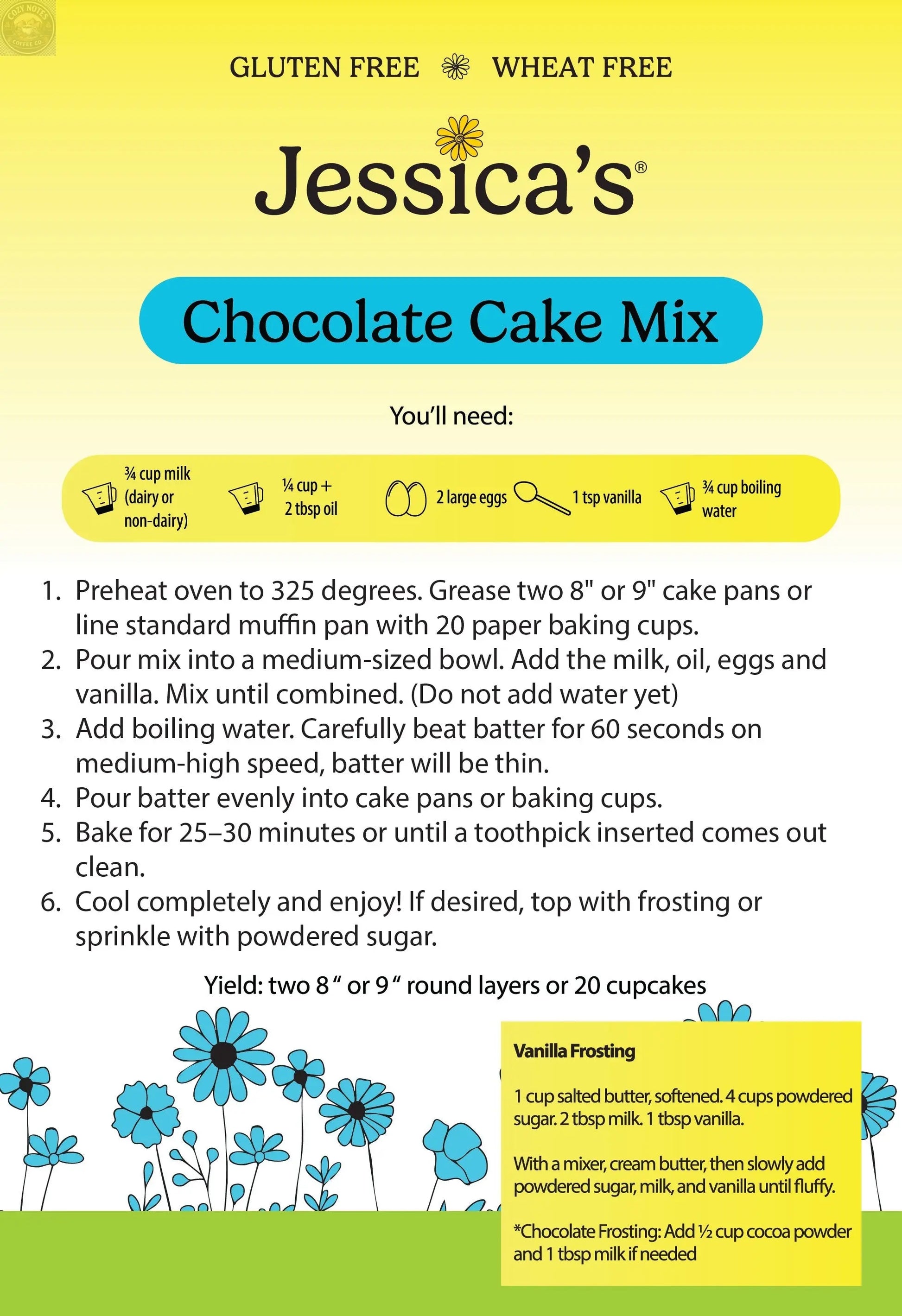 Chocolate Cake Mix Jessica's Natural Foods