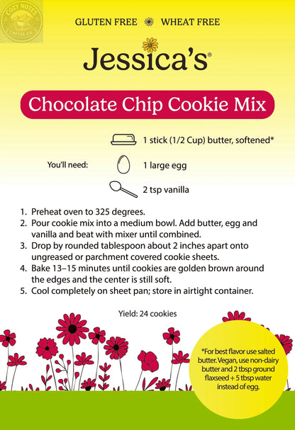 Chocolate Chip Cookie Mix Jessica's Natural Foods