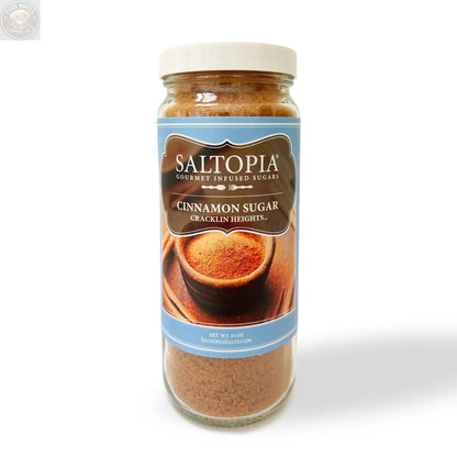 Cinnamon Sugar: CRACKLIN' HEIGHTS 16oz SALTOPIA Infused Sea Salts