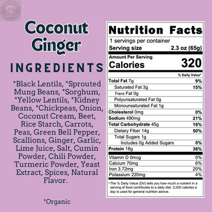 Coconut & Ginger - Sprouted Power Bowl (6 Pack) aahanasnaturals.com