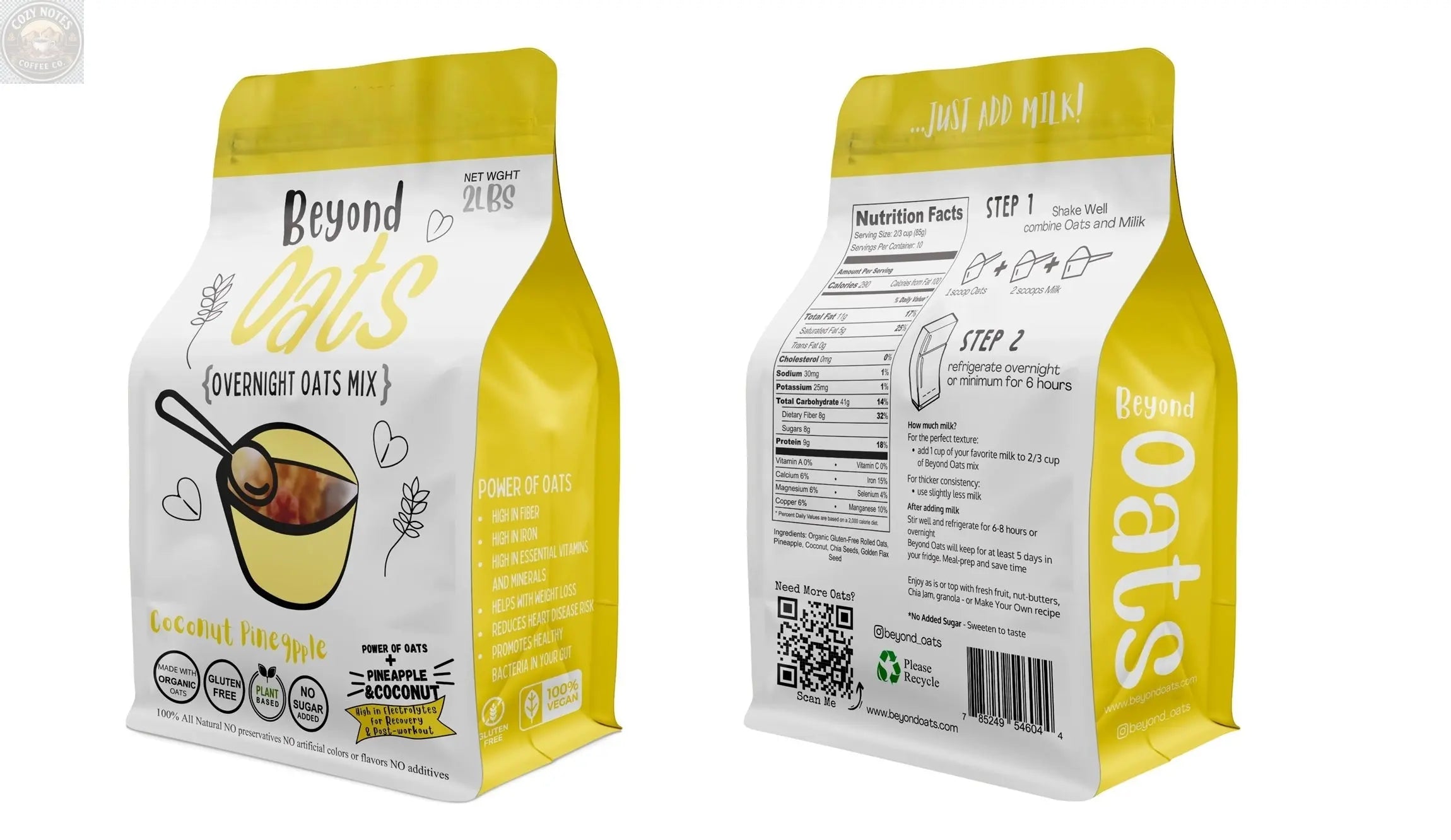 OATS + COCONUT & PINEAPPLE Beyond Oats