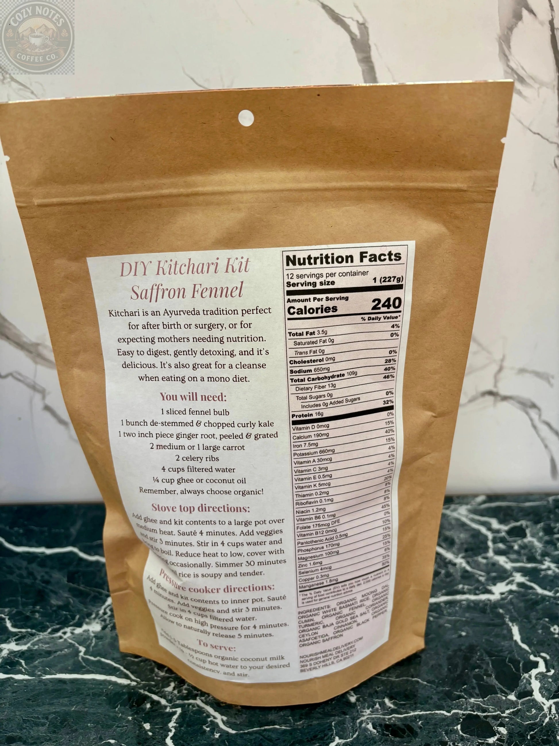 DIY Kitchari Kit – Saffron Fennel Nourish Meal Delivery