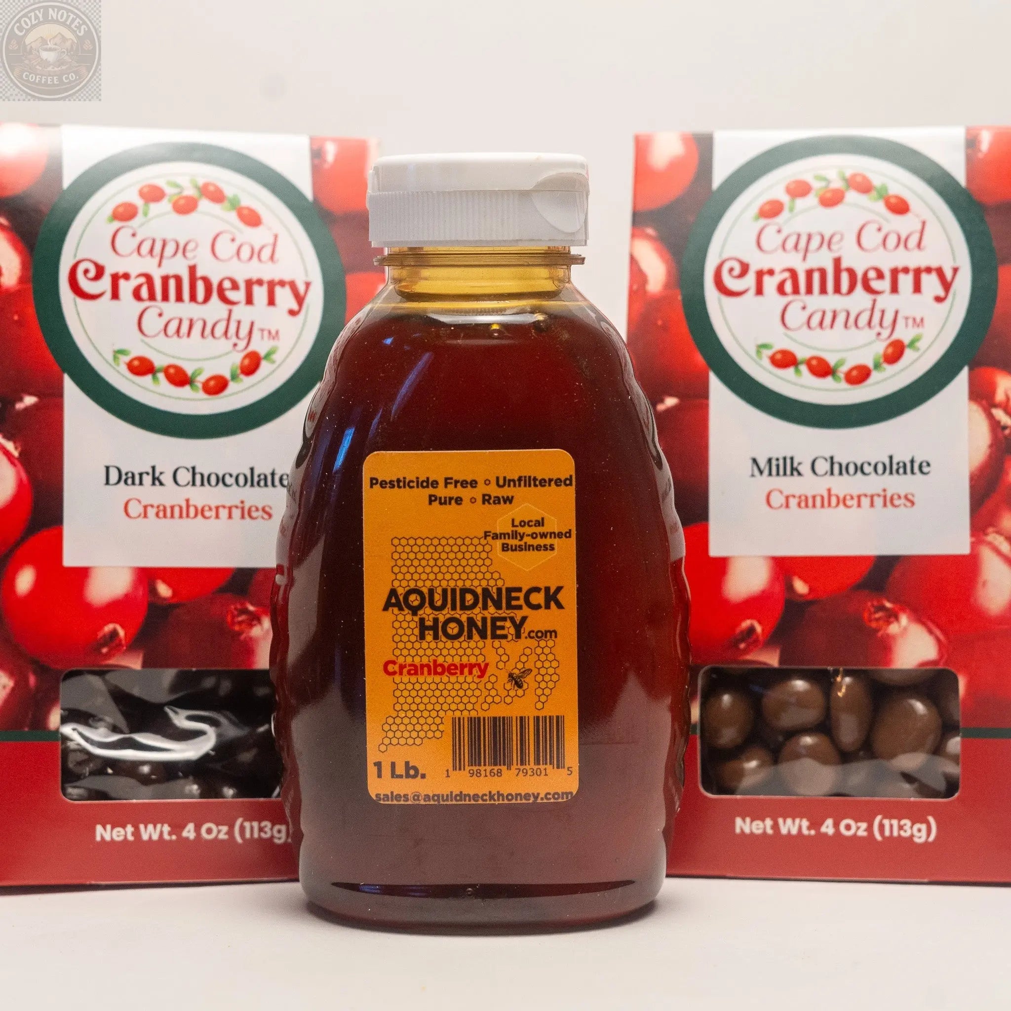 Cranberry Honey & Chocolate Gift Box Aquidneck Honey