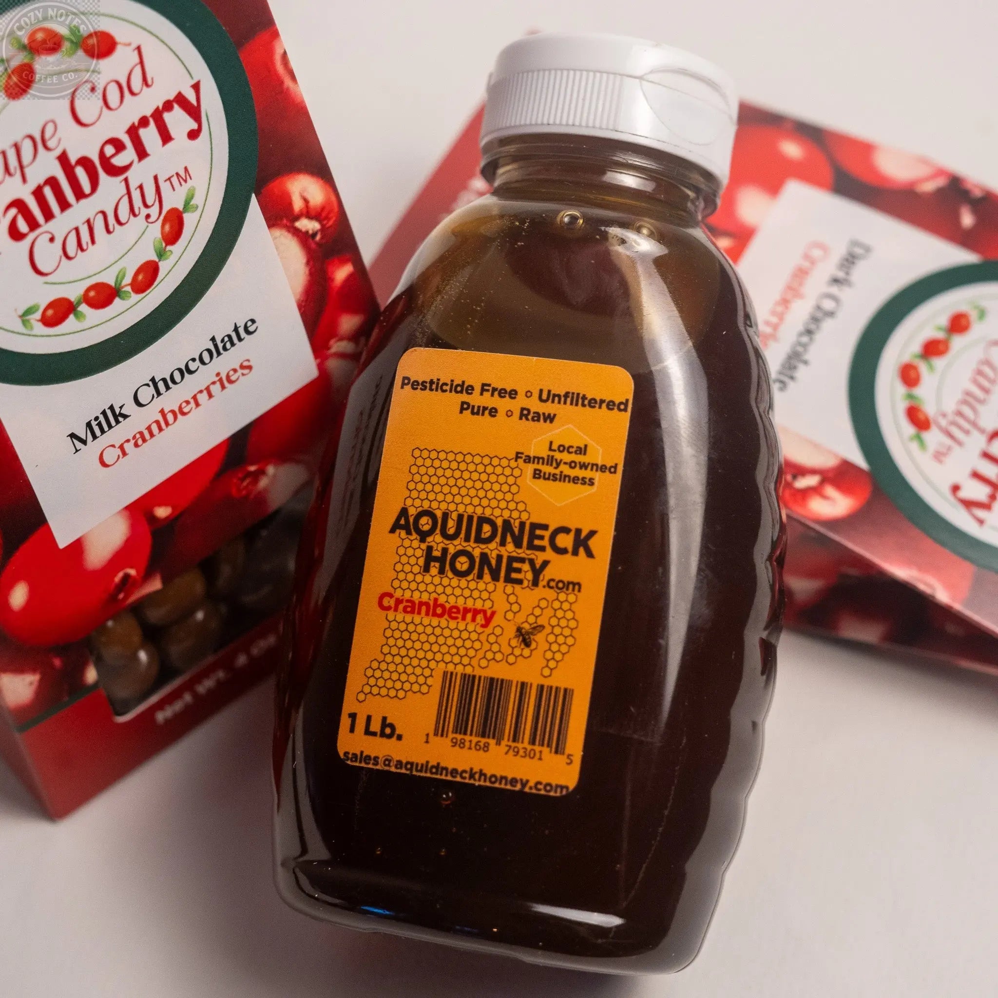 Cranberry Honey & Chocolate Gift Box Aquidneck Honey