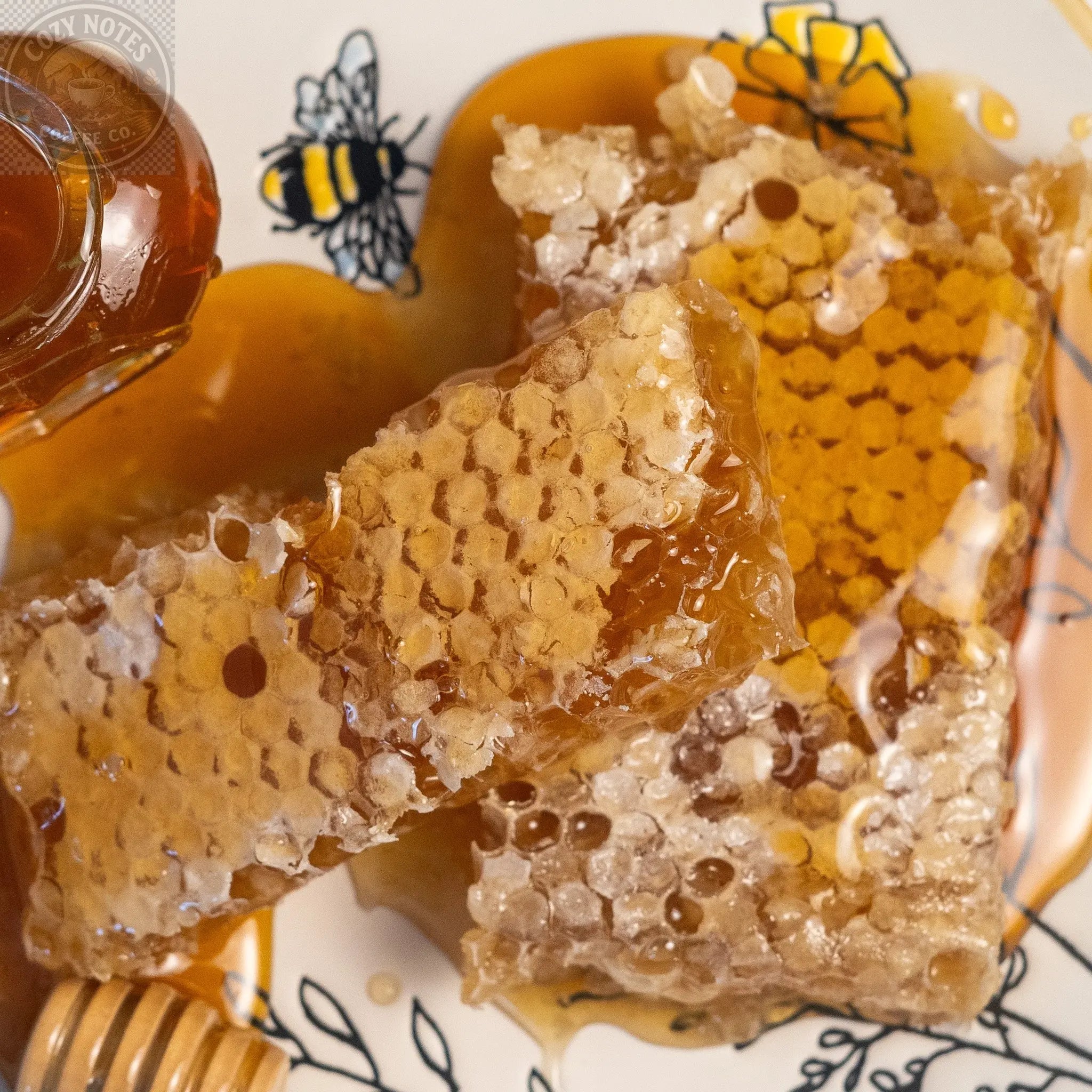 New England hand cut Honey Comb Aquidneck Honey