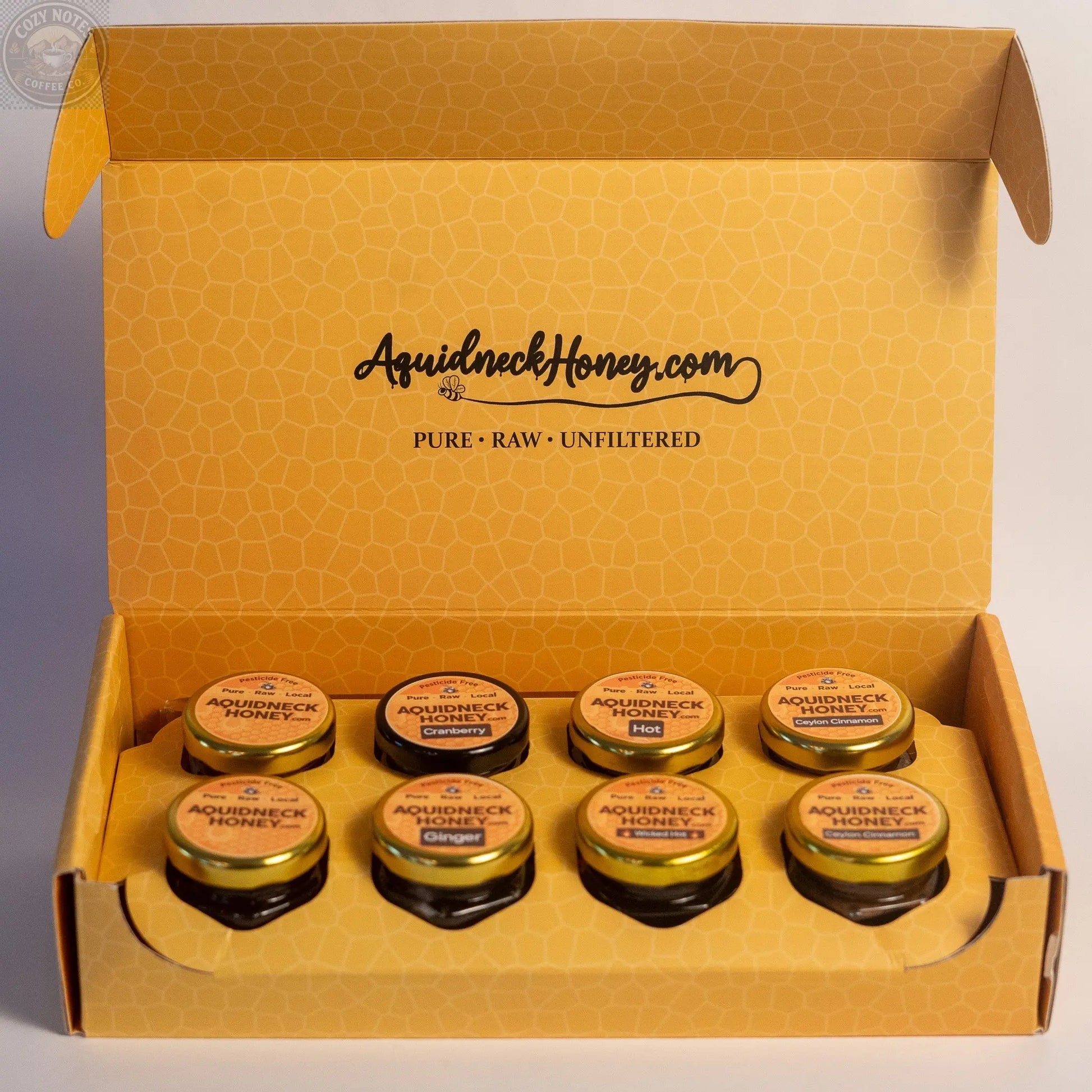 Honey Sampler Gift Box – 8 Jars, 6 Flavors | The Perfect Gift Aquidneck Honey