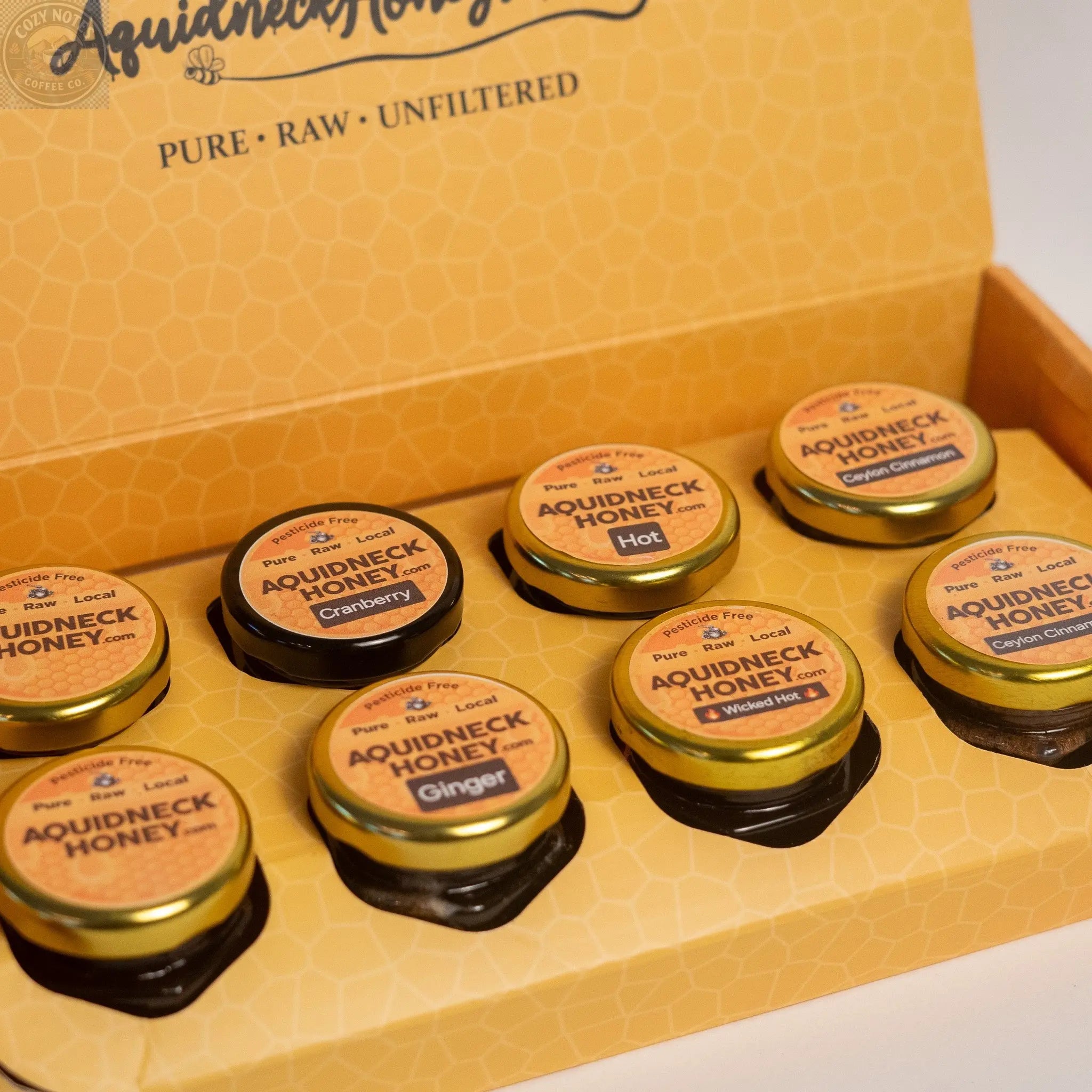 Honey Sampler Gift Box – 8 Jars, 6 Flavors | The Perfect Gift Aquidneck Honey