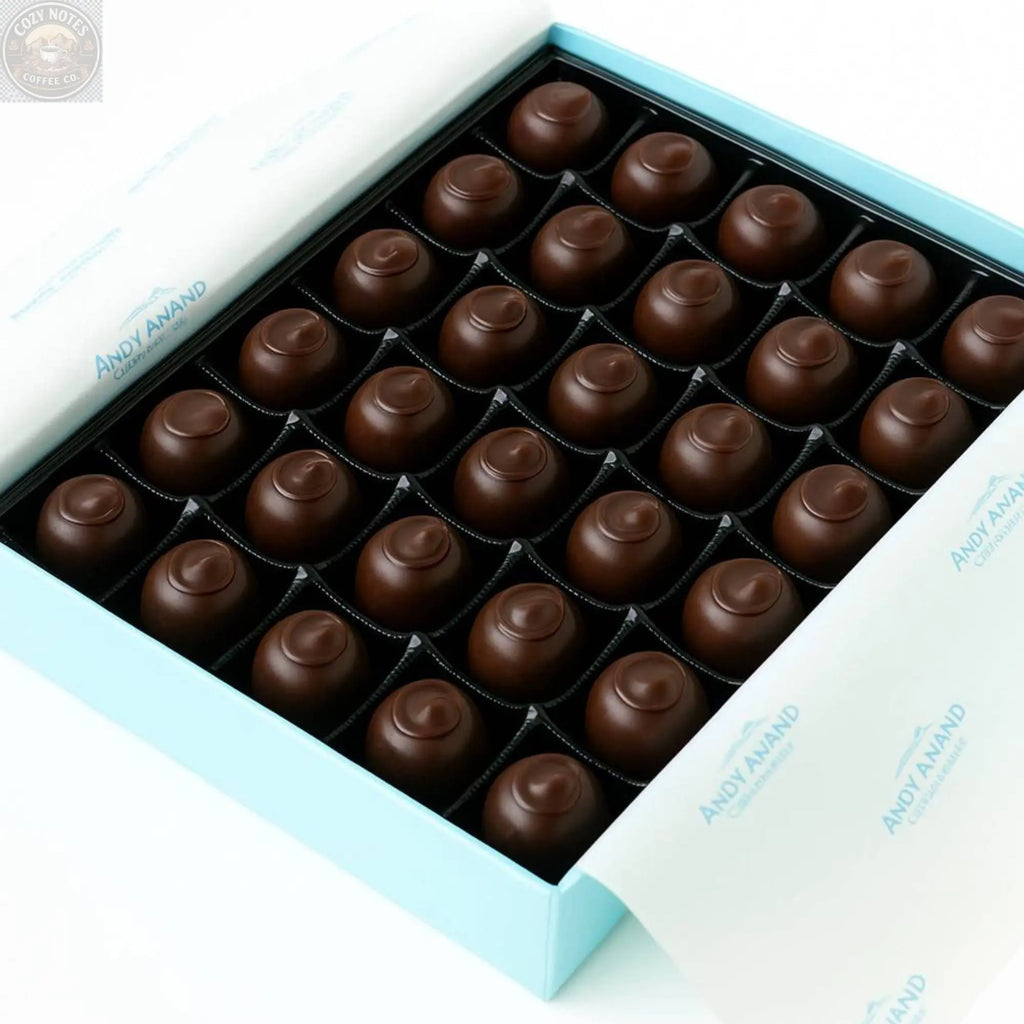 Andy Anand Sugar-Free Belgian Dark Chocolate Cherry Cordials, 25 pc – Plant-Based, Liquid Center, Diabetic-Friendly, Birthday Gift Box Andyanand