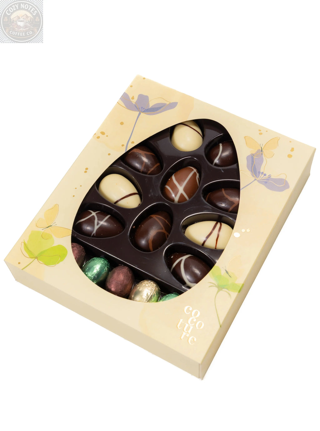 Andy Anand Praline-Filled Chocolate Eggs, 20 pc, 7 oz – Gluten-Free, Creamy Hazelnut-Praline Centers, Easter & Year-Round Birthday Gift Box Andyanand