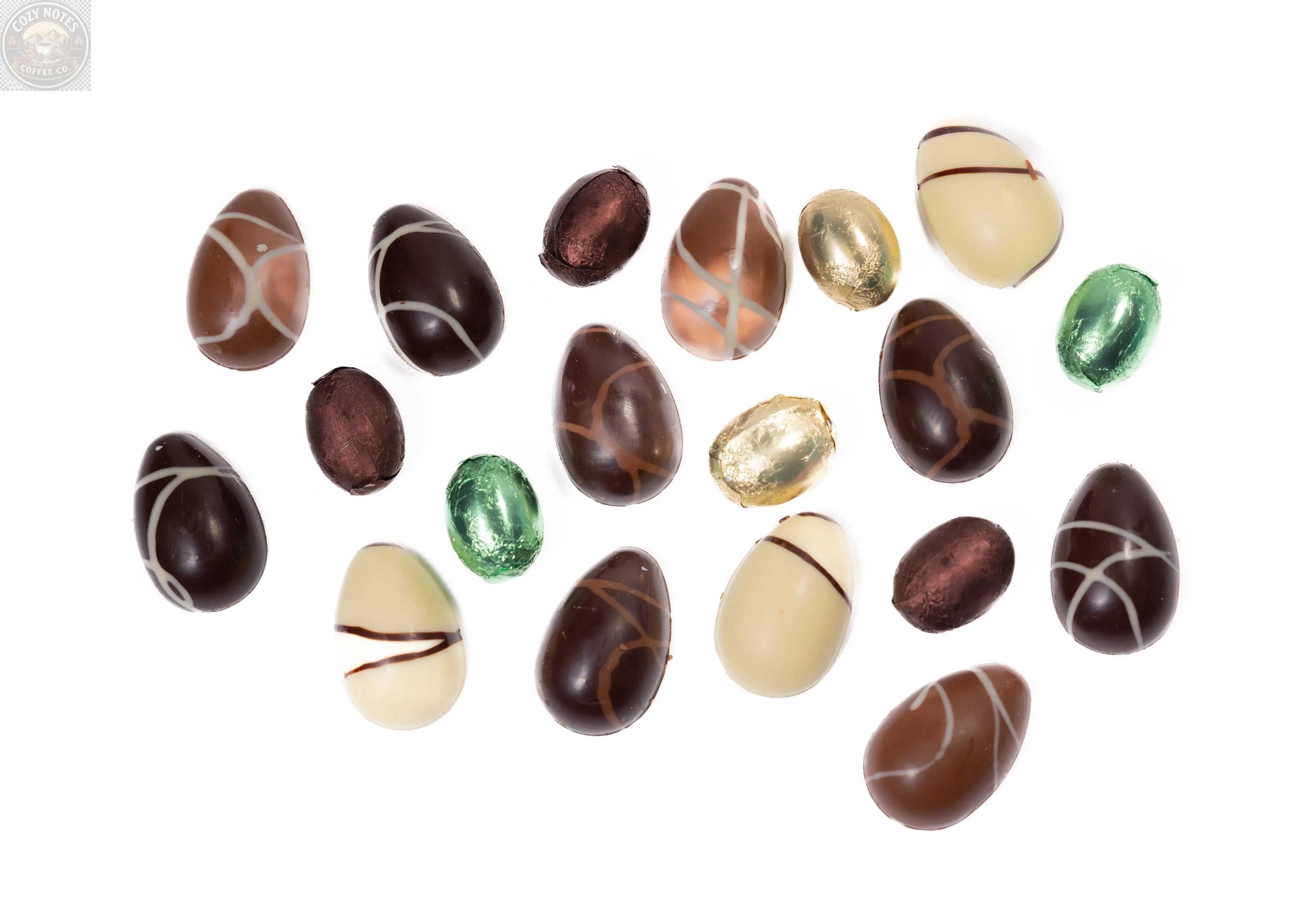 Andy Anand Praline-Filled Chocolate Eggs, 20 pc, 7 oz – Gluten-Free, Creamy Hazelnut-Praline Centers, Easter & Year-Round Birthday Gift Box Andyanand