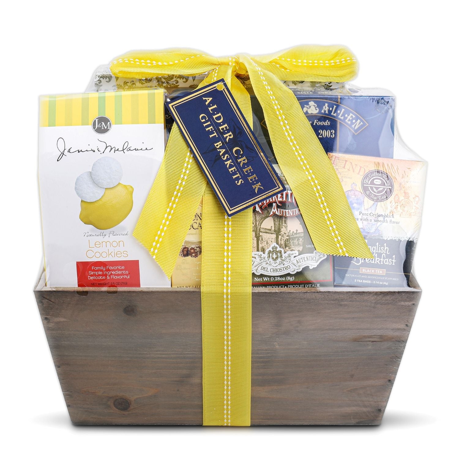 Lemon Breeze Cookies and Tea Summer Gift Tote