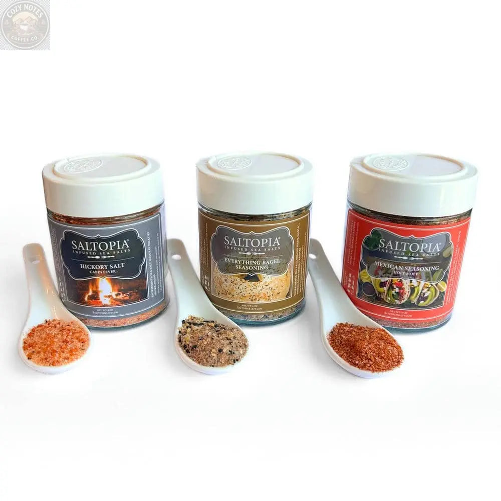 Gift Set Exclusively for Foodie Fans: FOODIE AFICIONADO SALTOPIA Infused Sea Salts