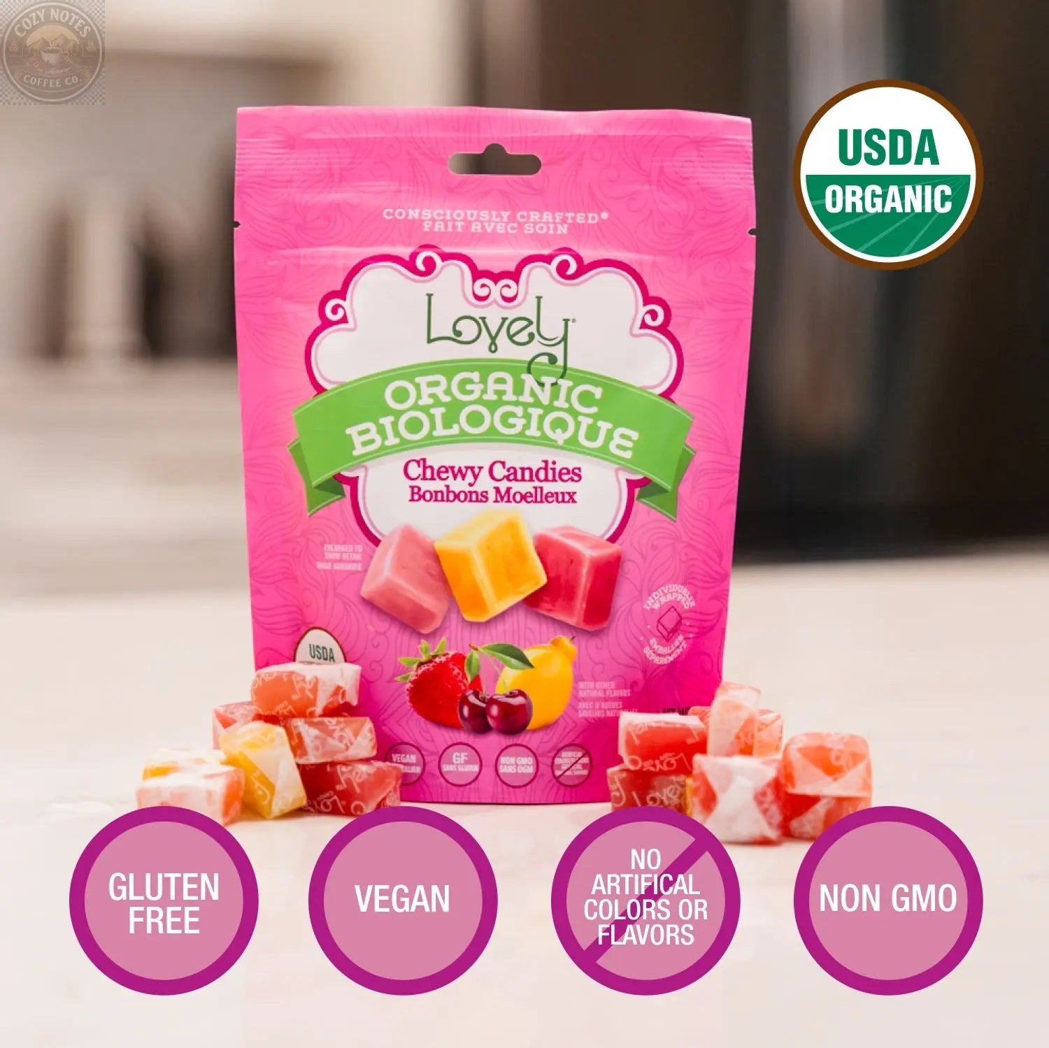 Organic Chewy Candies Lovely Candy Company
